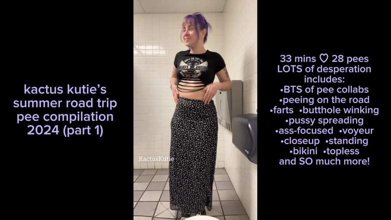 kactus kutie: Letnia wycieczka siusiu kompilacja część 1