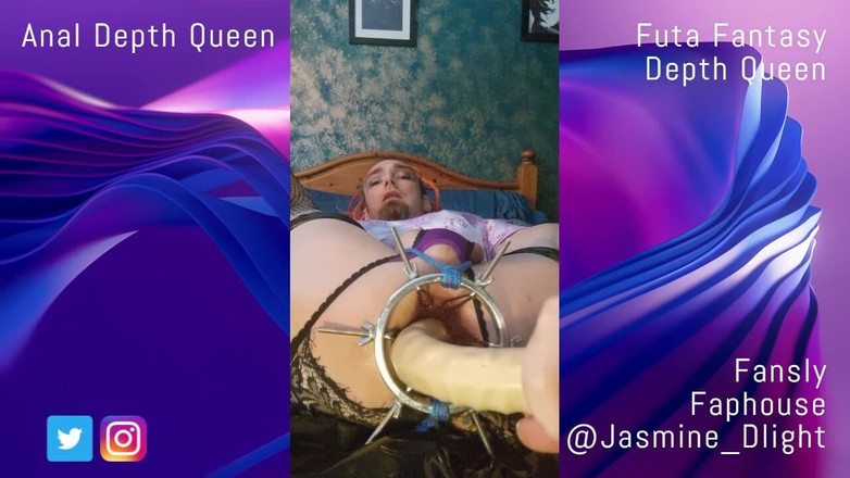 Jasmine Dlight - UK's most extreme anal porn star: Allargamento anale e gape con un dilatatore - Inserzioni anali estreme