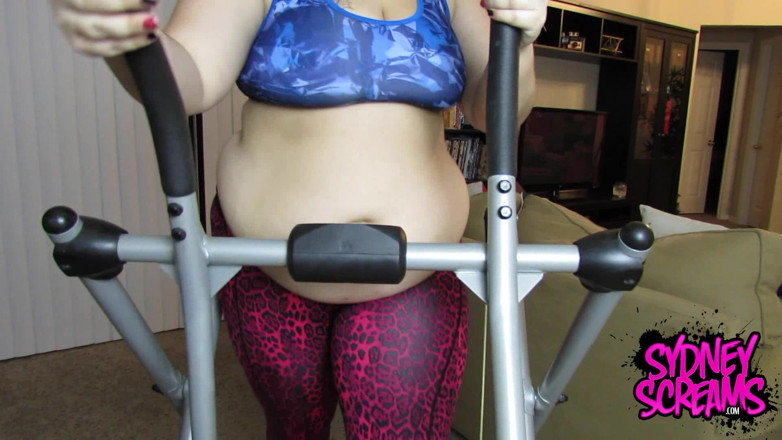 Sydney screams fetish: Chubby Workout - HD Wmv