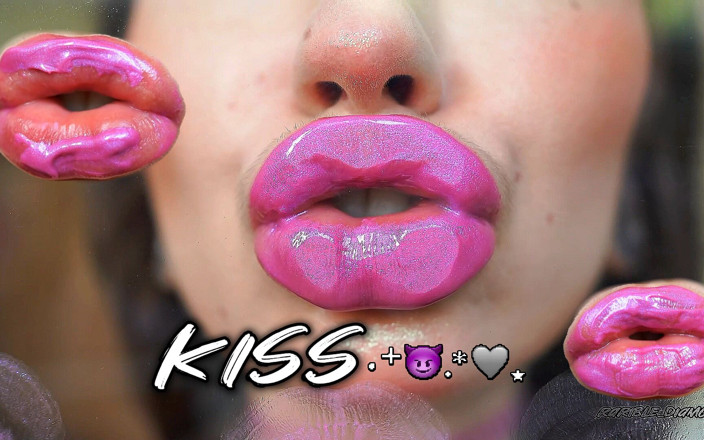 Rarible Diamond: Nasty Messy Purple Lipgloss Kiss Spit Kissing