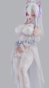 [mmd] Weak T-ara Bridal Erotic White Silk Wedding Dress