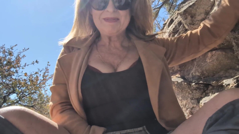 Little Linda: Cum Hiking with Me