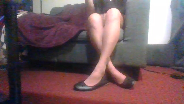 Abby Anna: Kaki seksi Suntan Pantyhose menghisap rata ballet