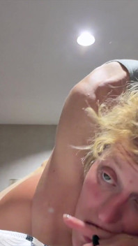 Tutor Blonde Girl, and Turns Into Me Mounting Her, Camera in Front of Her Looking up at Me