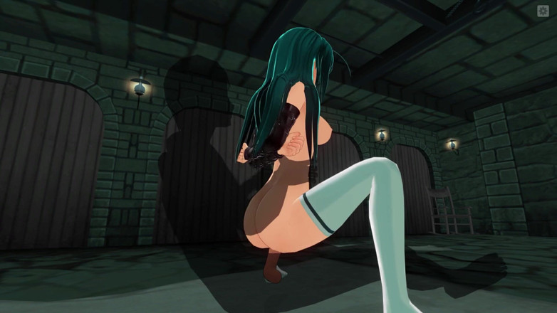 H3DC: Awek pelajar hentai terikat 3D menikmati zakar awak