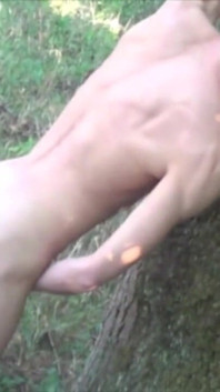 Twink fucked sexy straight boy in cruising forest outdoor