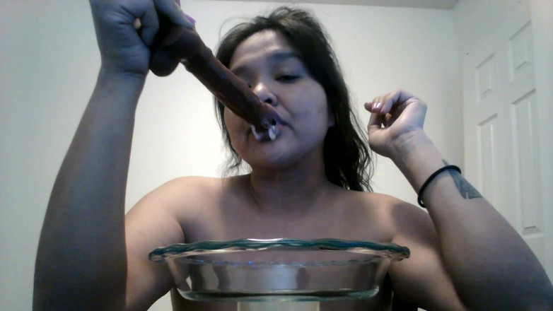 DeesDeepThroat: Dee spit bowl play