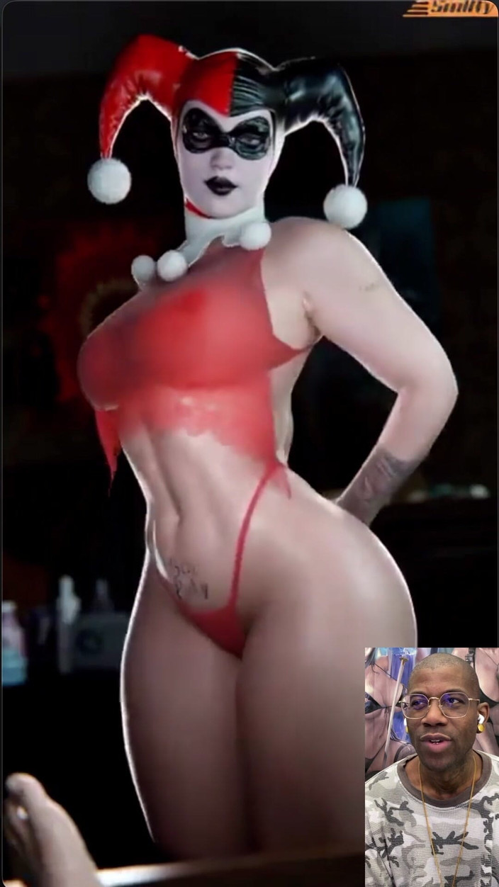 Good news media: Dikke kont Harley Quinn twerkt met haar enorme kont