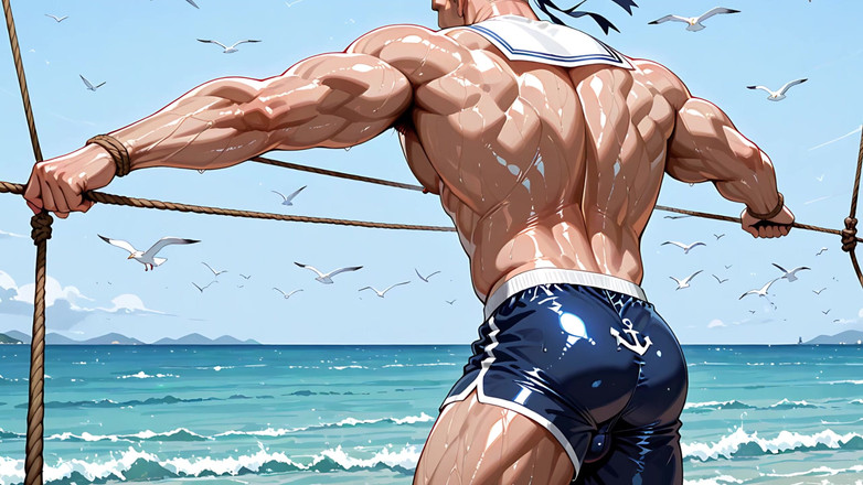 Erotic Man: अच्छे मांसल शरीरों वाले एआई सुंदर पुरुष गैर-नग्न छेड़ते हैं