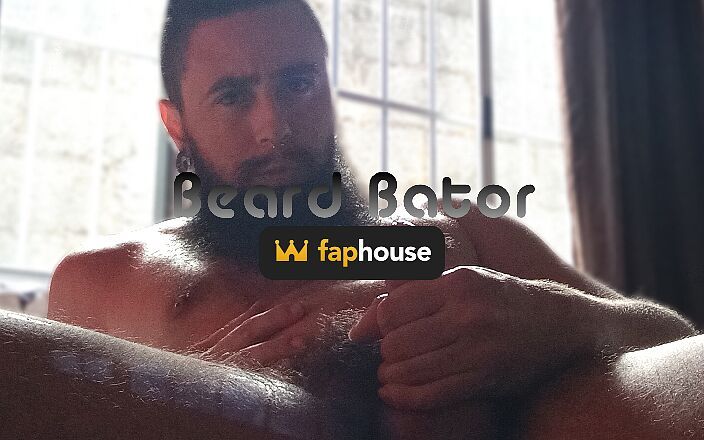 Beard Bator: Monkey bator stroking his cock