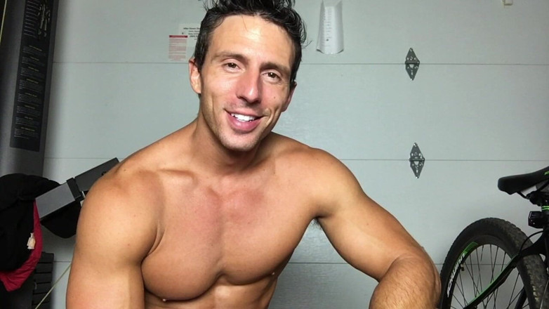 Reese Rideout: Garage Workout in a Thong