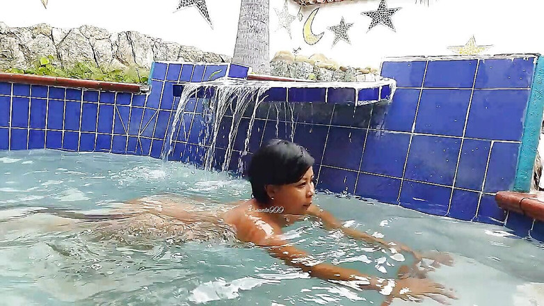 Crisanto999: 私の継母サラと非常に熱いソロを楽しんでいます