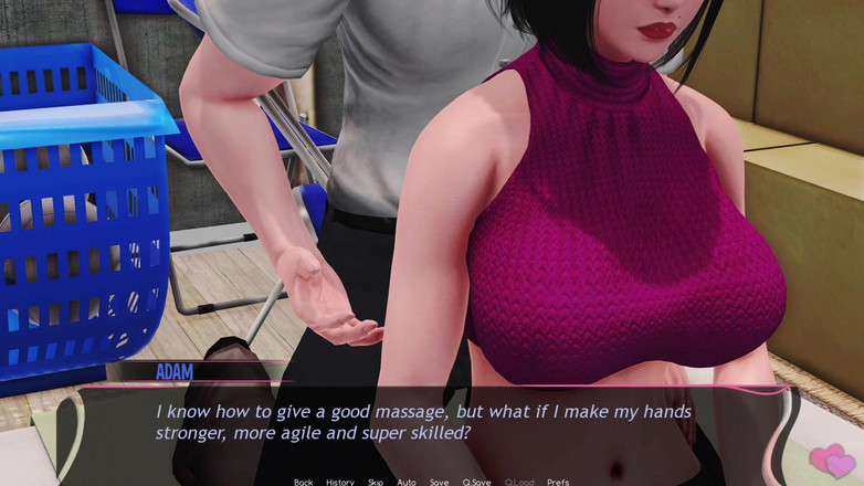 3D Cartoon Porn: Murmure 3 - Adam masse les seins de sa prof Helen