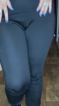 Beautiful Figure in Black Leggings XXX