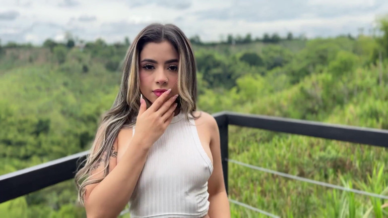 povmanfilms: Beautiful Little Colombian Vs Big Dick!