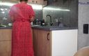 Pantyhose me porn videos: Mature Cooking in Kitchen Gets Her Dress Pulled up and...