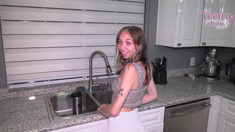 Teenytaboo: Breezy Helps Step-stepdad While Step-moms at Work