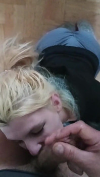 Real Homemade Wife Workout and Sucking Big Cock on Her Knees Cum in Mouth
