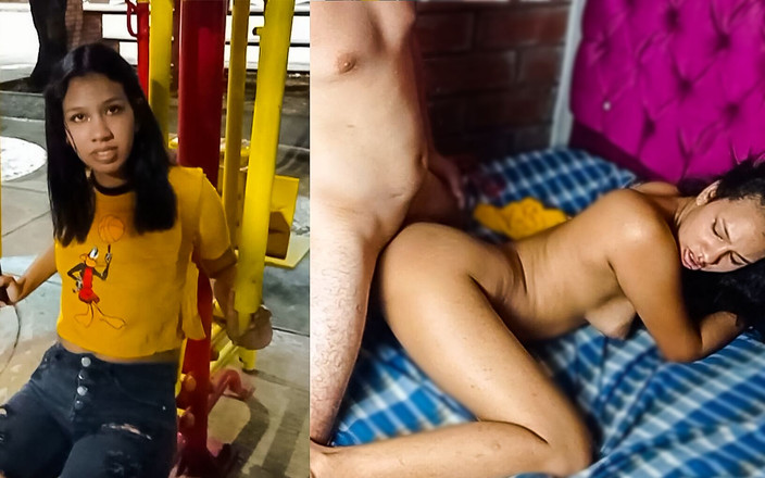 MiaYAlex: 私はブルネットの友人を運動後にセックスに誘います