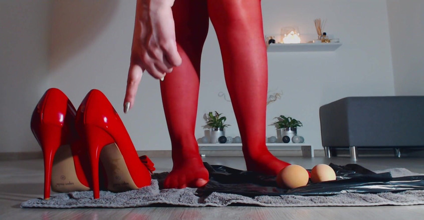 LegsOnHeels: CBT related - crushing 2 eggs under my heels