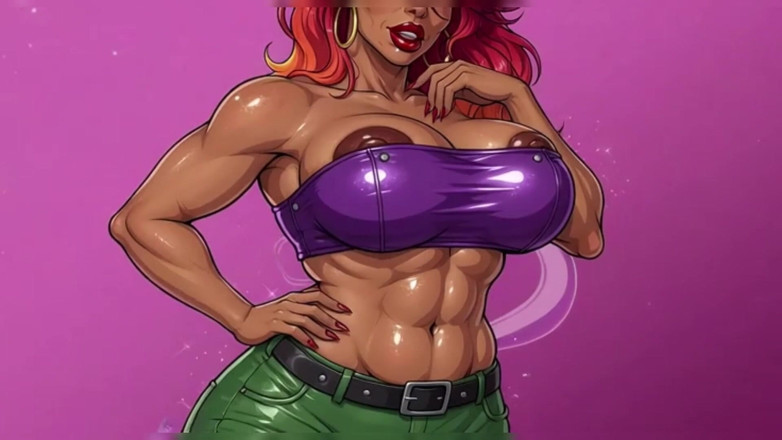 Huge Boobs: Seductive Indian Redhead Animation