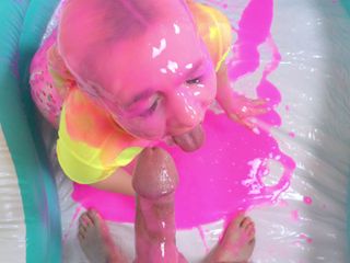 Toby Dick Studio: Wet and Messy Facefuck - Pink Gunge