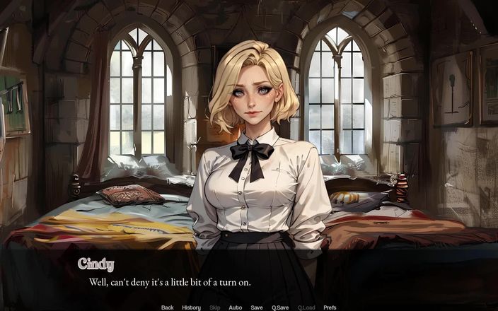 Dirty GamesXxX: College of Mysteria: iubitul se masturbează și urmărește-i fata sugând pula...