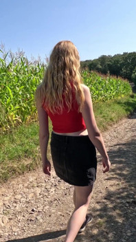 Cheap Teen Slut Gets Fuck and Facial in Cornfield