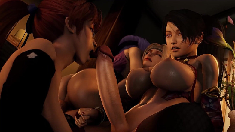 Velvixian3Futanari: Momiji x rachel x kasumi x ayane futa transeksüel