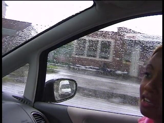 Lucky Cooch: Picked up ebony with colored hair gives a nice blowjob...