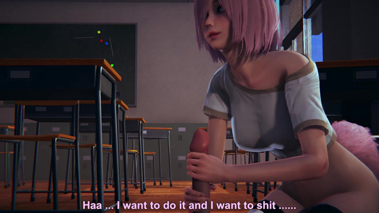 Waifu club 3D: Neko collegegirl jerks off your cock