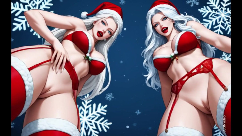 Hot girl dancing: Noel Baba seksi poz nsfw versiyonu (ai animasyon)