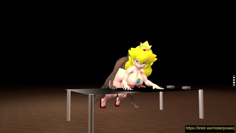 Misterj 3d Studio: Prinzessin peach betrügt mario doggystellung