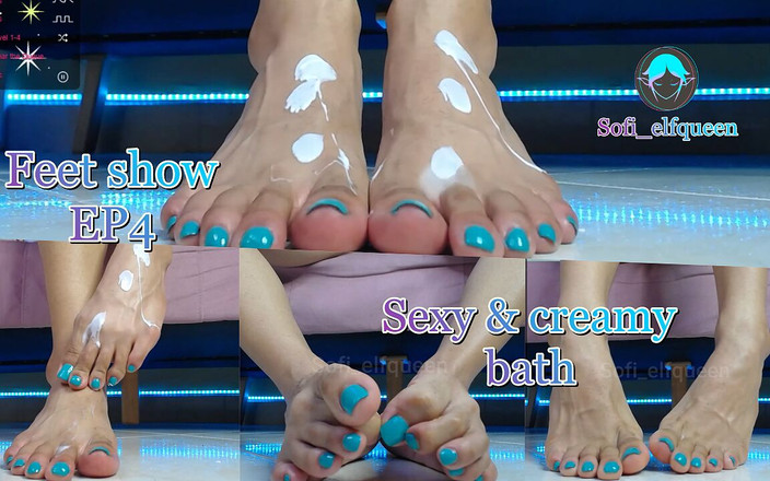 Sofi_elfqueen: Fötter visar krämigt bad
