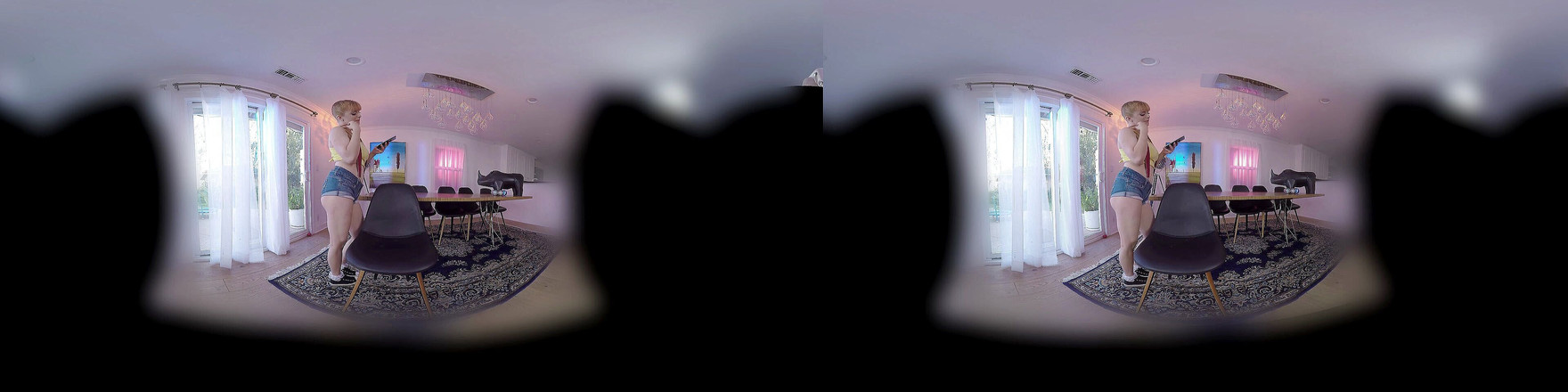 CBD Media: 丰满的金发少女在第一人称视角下吮吸大鸡巴