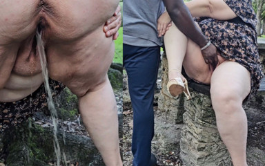 Jamdown26 Big Fat Ass BBW SSBBW Porn: Chcaní v parku a prstění mé kundičky