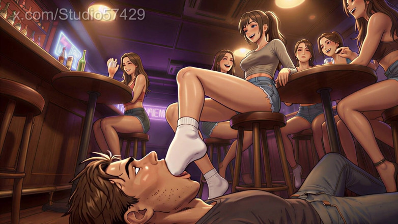 Studio 57429: Female Supremacy Foot Gagging in Public