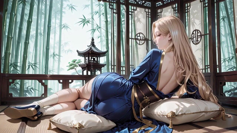 Tay Swift X: Tóc vàng trong chiếc áo choàng lụa! Lười biếng trên hiên...