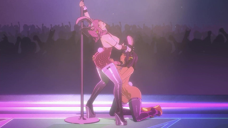 Velvixian3Futanari: Futa Bynny meisje wordt pijpbeurt (futa shemale)