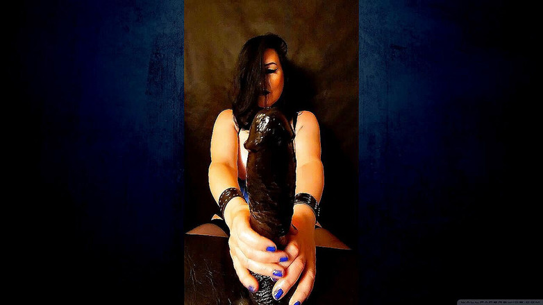 Halie D Lish: 'Dildo hitam besar' ngocok kontol besarmu -TANPA AUDIO -