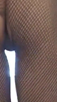 Blonde Babe in Fishnets Takes Deep Anal Pounding
