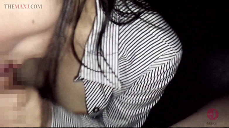 Asian happy ending: Cute Asian sucks his cocn in close-up POV