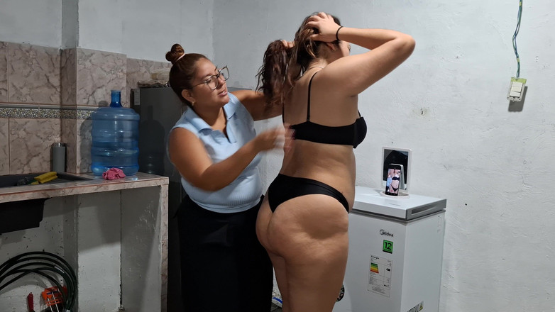 SugarPose: Sapphire menghukum Chloe kerana mencuri video seksi