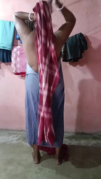 Saree Dropping After Bath Sfw 2