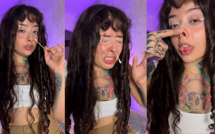 Pedazodchicle: Roztomilá dívka s rozděleným jazykem pro tebe kýchá