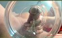 Ladyloveyoung60: Milf pik extreem melken in water slowmo enorme cumshot