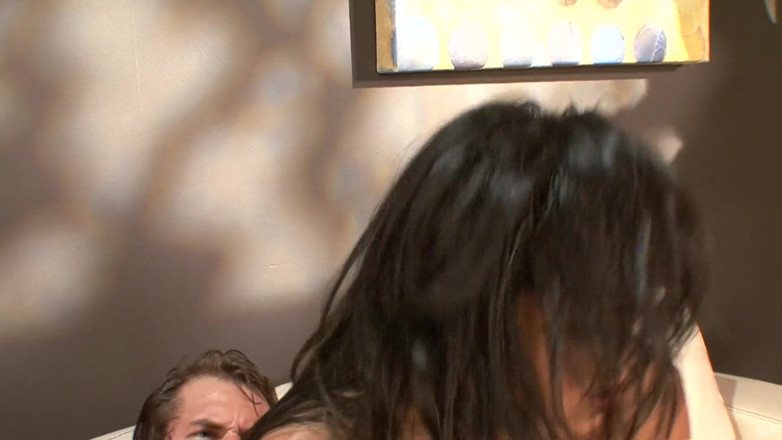 Hard raw sex: Asian Busty and Dirty Brunette Fucked Hard on the Couch
