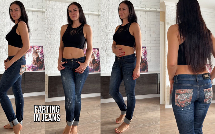 Princess Monica: Xì hơi dễ thương trong quần jean sau khi ăn thức ăn...