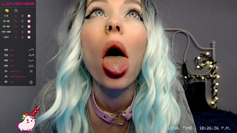 Dirty slut 666: A gorgeous and very slobbery ahegao show from a cute...