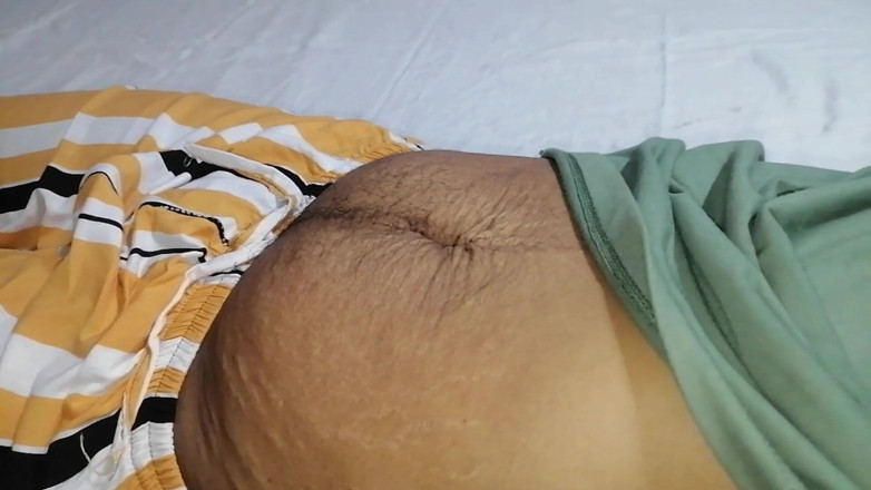 Sweety In Bed: Asian with Natural Hairy Boobs Long Full Body Show Before...